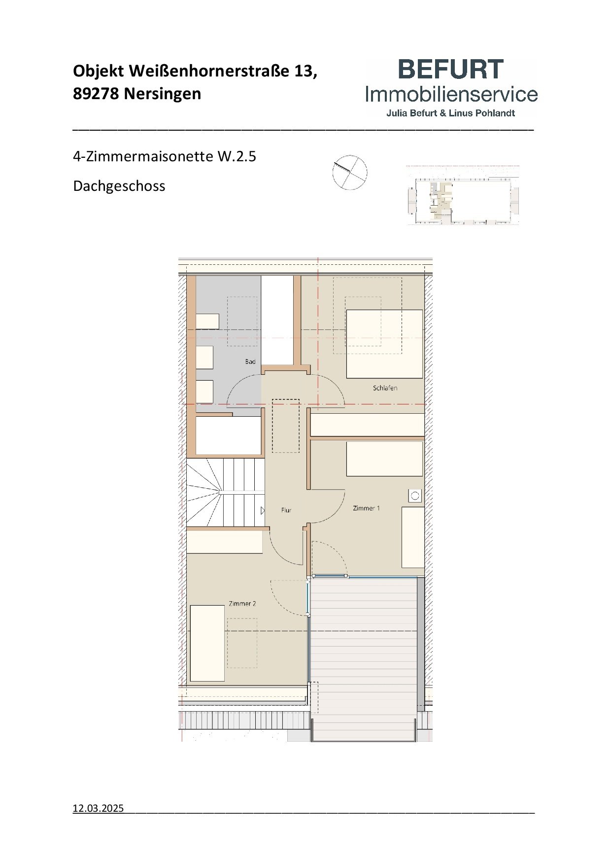 W2.5 - 2.OG 4-Zimmerwohnung Maisonette oben W2.5 - 2.OG 4-Zimmerwohnung Maisonette oben