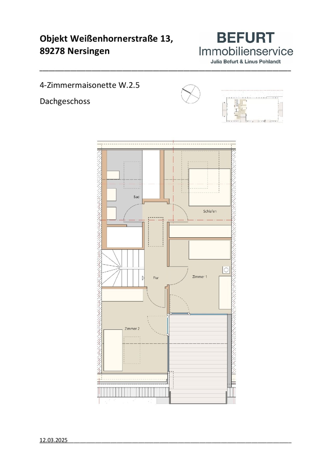 W2.5 - 2.OG 4-Zimmerwohnung Maisonette oben W2.5 - 2.OG 4-Zimmerwohnung Maisonette oben