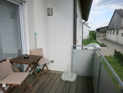 Blick vom Balkon