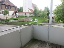Blick vom Balkon