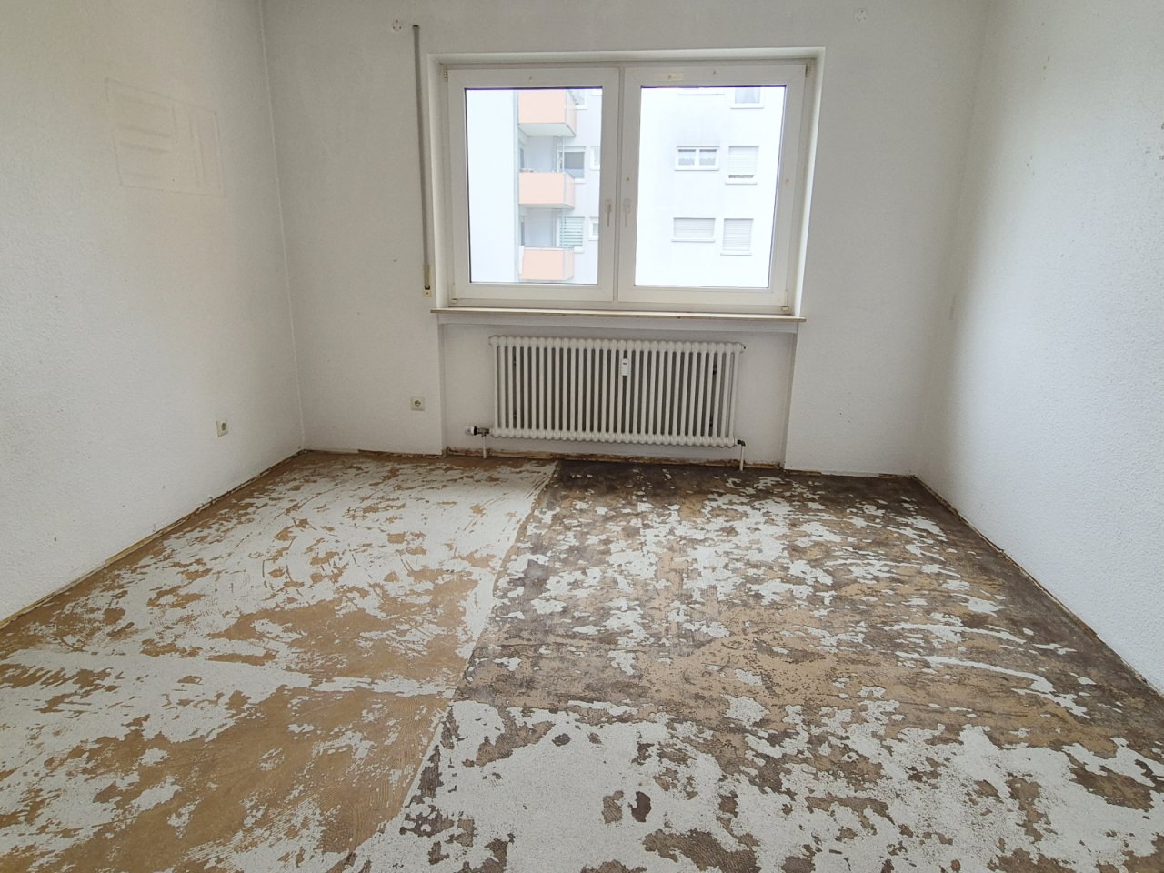 Schlafzimmer, Teppichboden entfernt