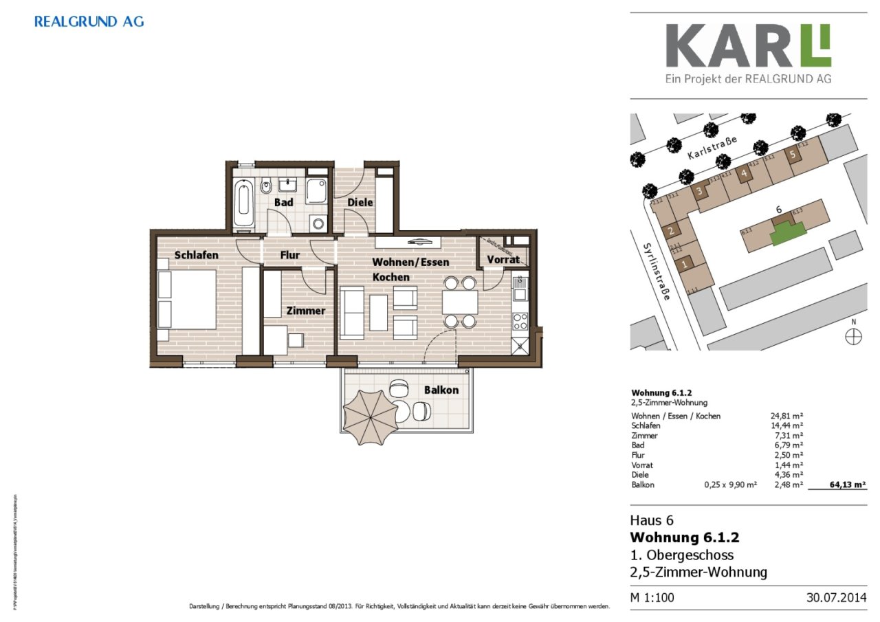 Grundriss Wohnung 