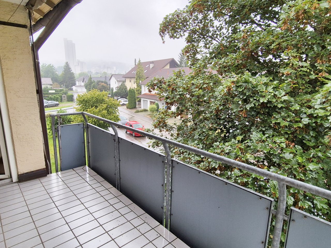 Blick vom Balkon