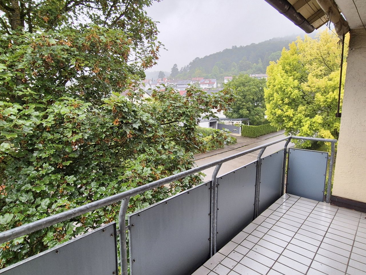 Blick vom Balkon